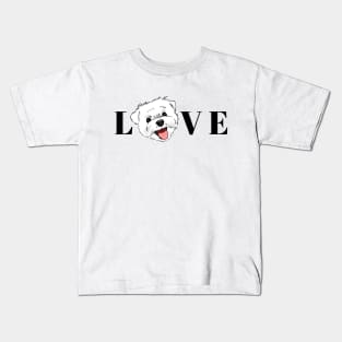 Maltese Lovers, Maltese Moms, Maltese Dads Kids T-Shirt